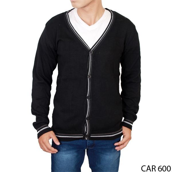 Cardigan For Men Rajut Hitam – CAR 600