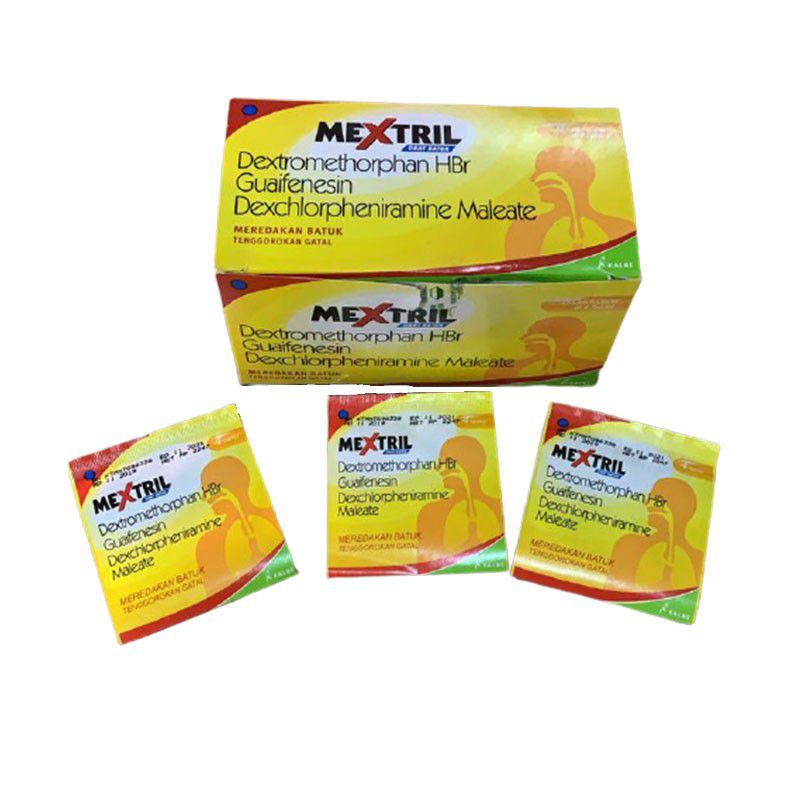 MEXTRIL / Obat Batuk / Tenggorokan Gatal - 1 strip (4 tablet)