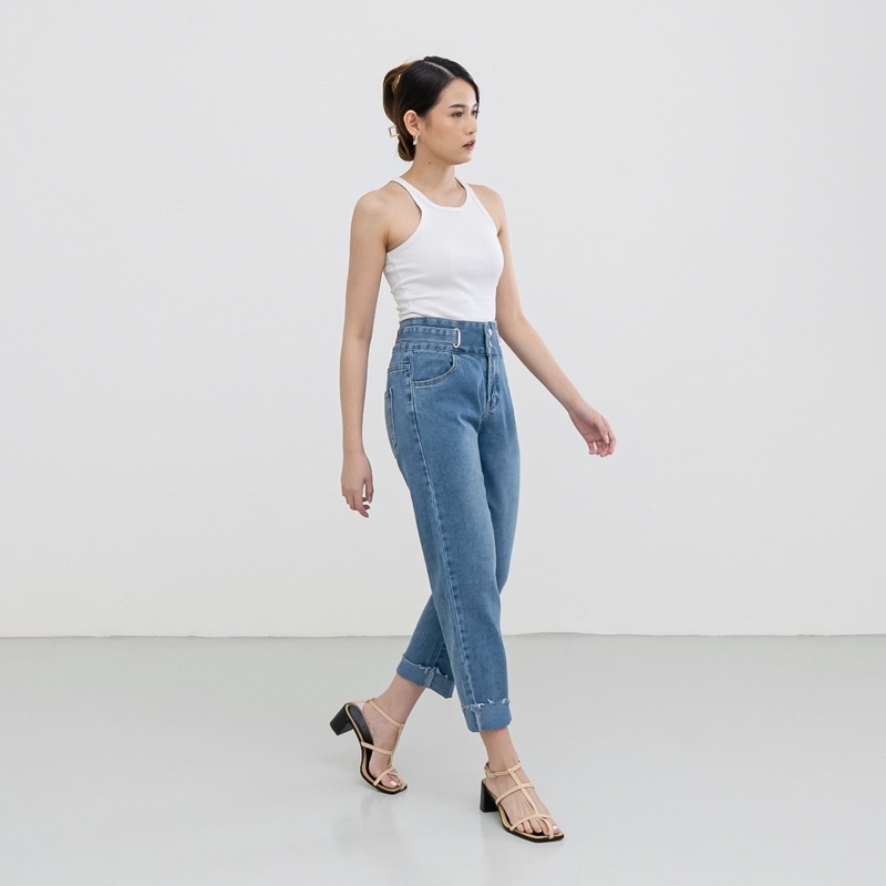 VIERLIN - Jeans 176 - BOYFRIEND HW JEANS