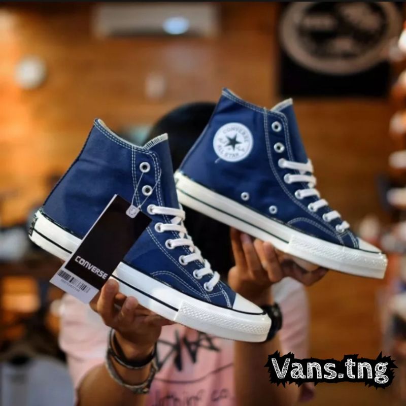 SEPATU CONVERSE 70S HI NAVY Obsidian Premium /Converse 70s Biru Navy Terlaris /Converse 70s Navy termurah