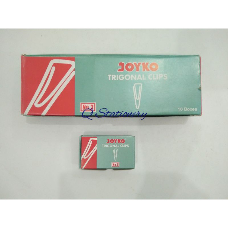 

trigonal clips/penjepit kertas segitiga no. 3 Joyko