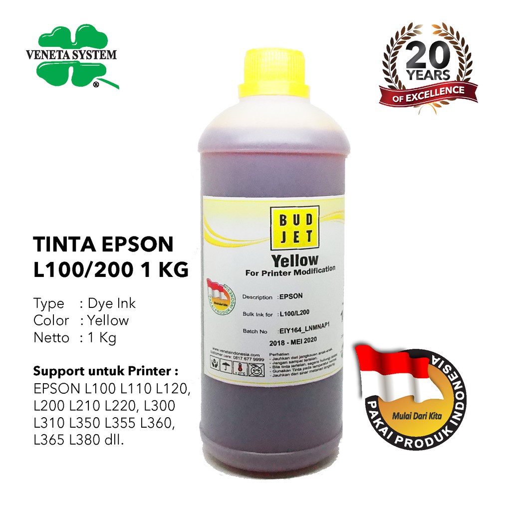 TINTA INFUS for PRINT HEAD EPSON / CISS PRINTER L100 L110 L120 L200 L210 L220 - 1 KG