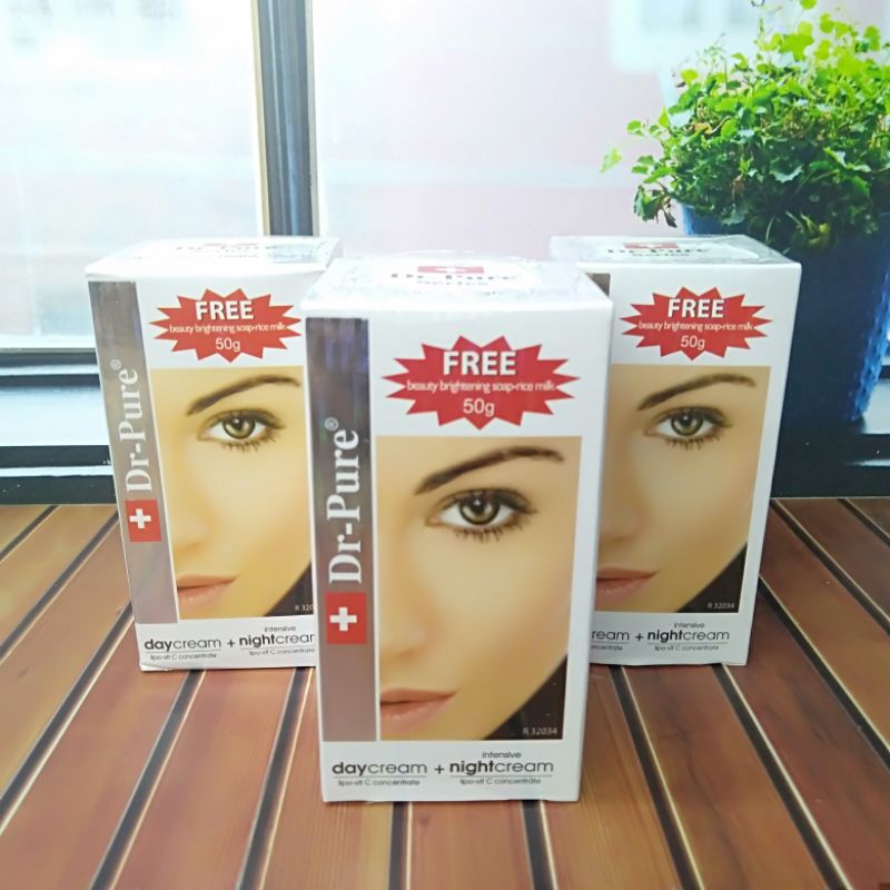(BPOM)Paket Cream Dr pure // Dr Pure Set Cream Day&amp;Night Sabun Beauty