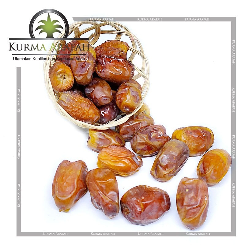 Kurma Shoidi 250gr Premium Pulen Dan Lembut - Kurma Manis Rasa Sukari Kering