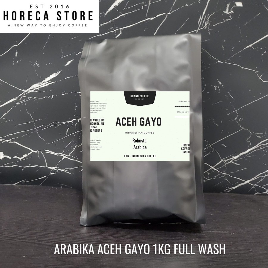 

BIJI KOPI ARABIKA ACEH GAYO 1KG FULL WASH HUANG COFFEE