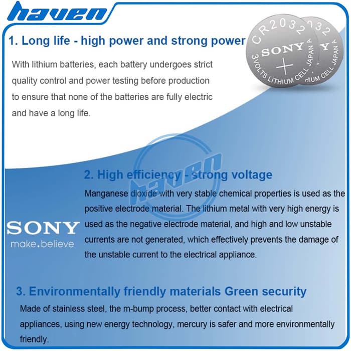 BATERAI LITHIUM ORIGINAL SONY CR2016 / CR 2016 BATRE / BATTERY CR2016