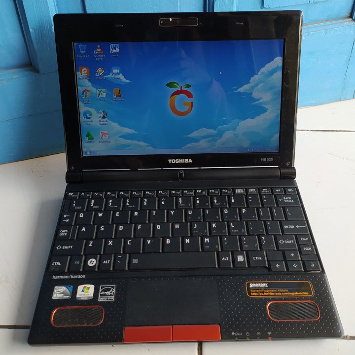 Toshiba NB520 Warna Orange Netbook Notebook second bekas murah RAM 2GB