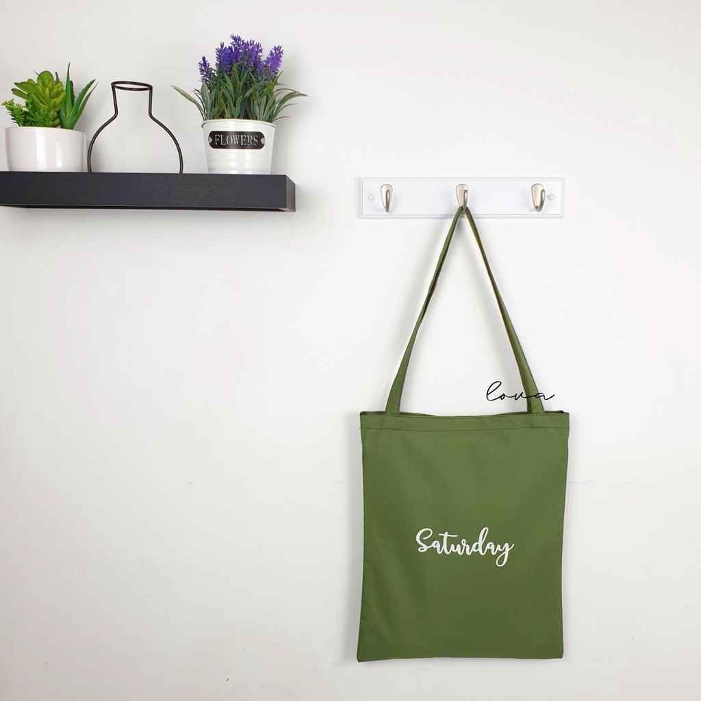 Monsoon - DAYS Dari Jakarta BISA COD ToteBag DAILY TOTE BAG NAMA HARI