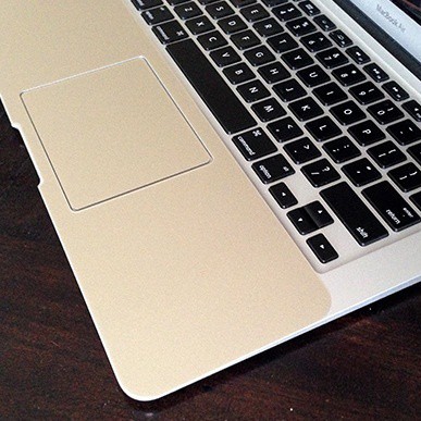 GOLD (versi lama) MacBook Palmguard dan Trackpad Protector