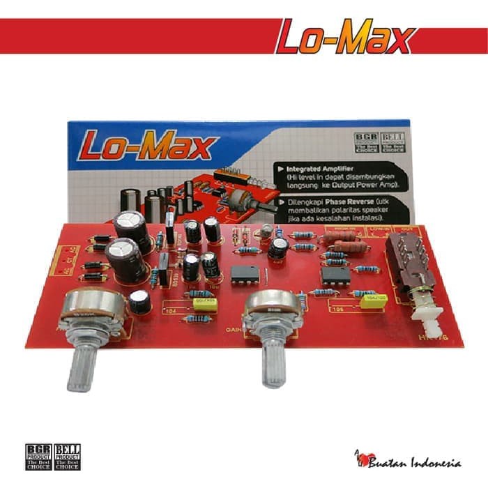 Kit Active Crossover LO-MAX BGR BELL - Crossover Active Aktif Tone Control Subwoofer Bass