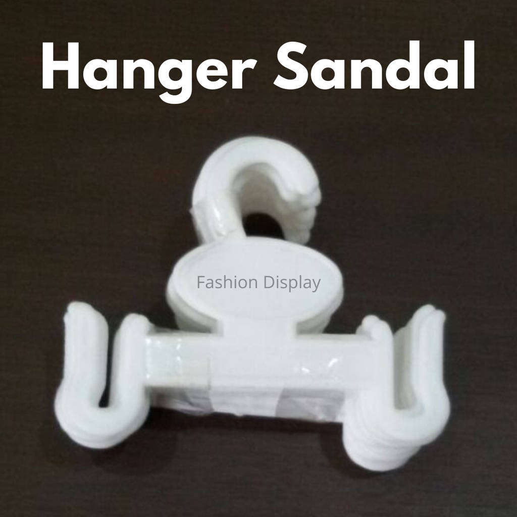 Hanger Sandal Jepit Hitam/Putih Gantungan Sendal Slop Jepit Hanger Plastik Gantungan Sendal (BH)