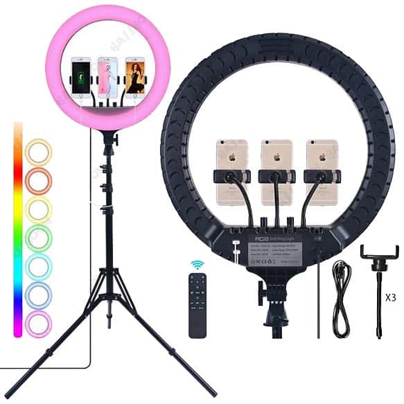 Jual Selfie Ring Light Rgb Cm Tripod Kamera M Ring Fill Light