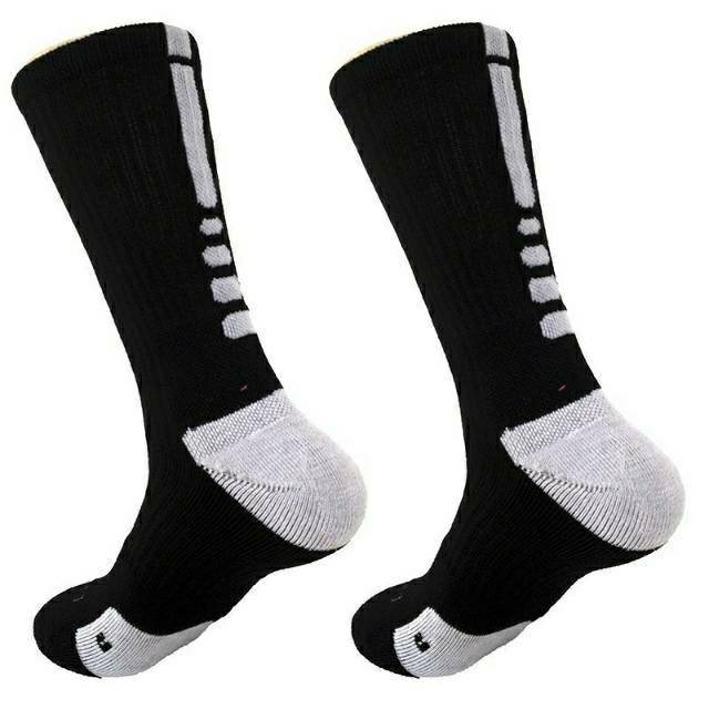  Kaos  Kaki  Import Sport Hitam Putih  Buat Olahraga Shopee 