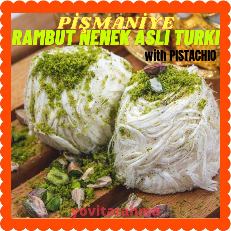 Pismaniye Rambut Nenek Pistachio Helva Koska Turki Turkey Turkiye