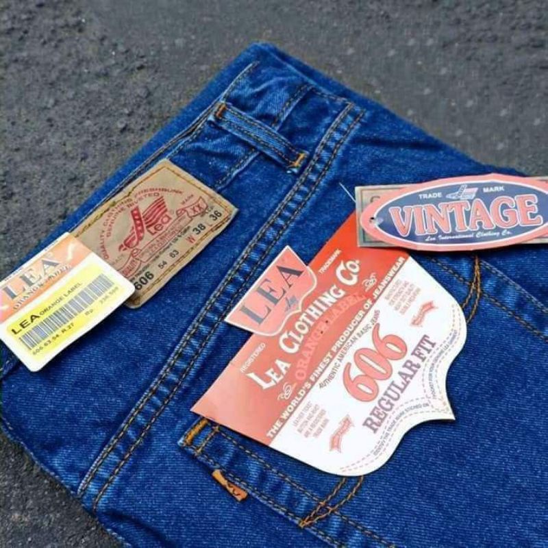 Celana Jeans Panjang Lea 606 Pria Standar Reguler Terlaris