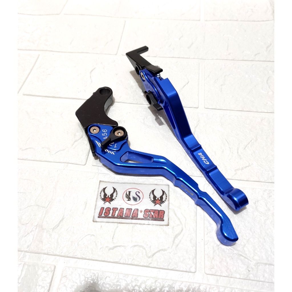 Handle REM Tiger Variasi Motor Bahan FULL CNC - BIRU