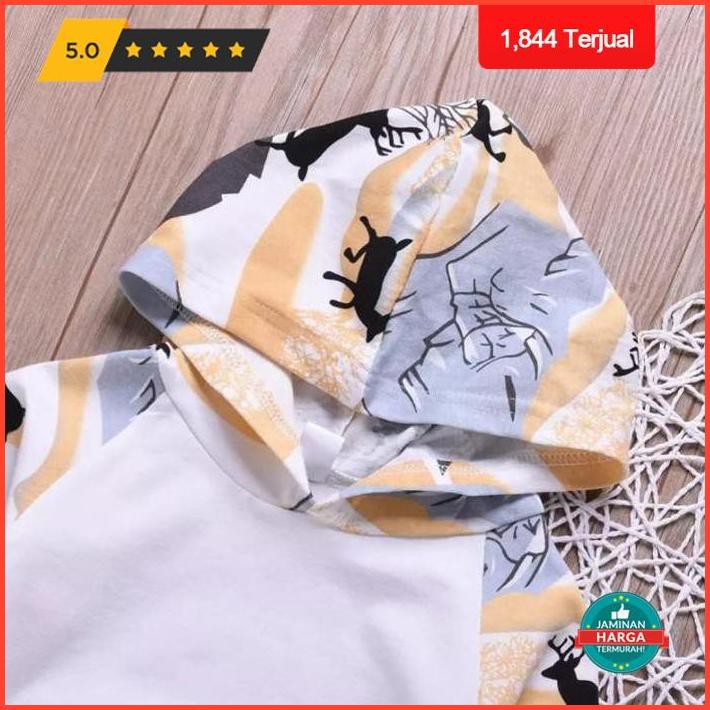 Hoodie Anak Laki Laki Jaket Anak Laki Laki Baju Anak 5 Tahun - Hoodie Rusa, 4-5 Tahun Promo