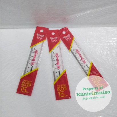 

PENGGARIS MISTAR BUTTERFLY 15 CM