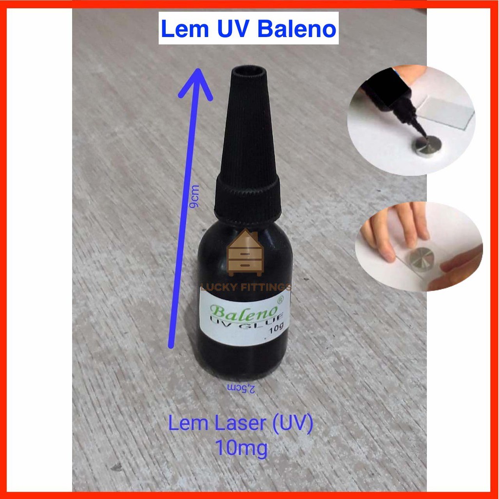 Lem UV Glue Laser Kaca Tatakan Besi Pen Iklan Paku 10 g / Meja Kaki