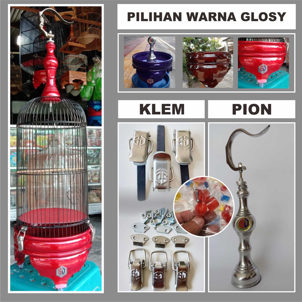 helopet sangkar pleci cat doff stylish