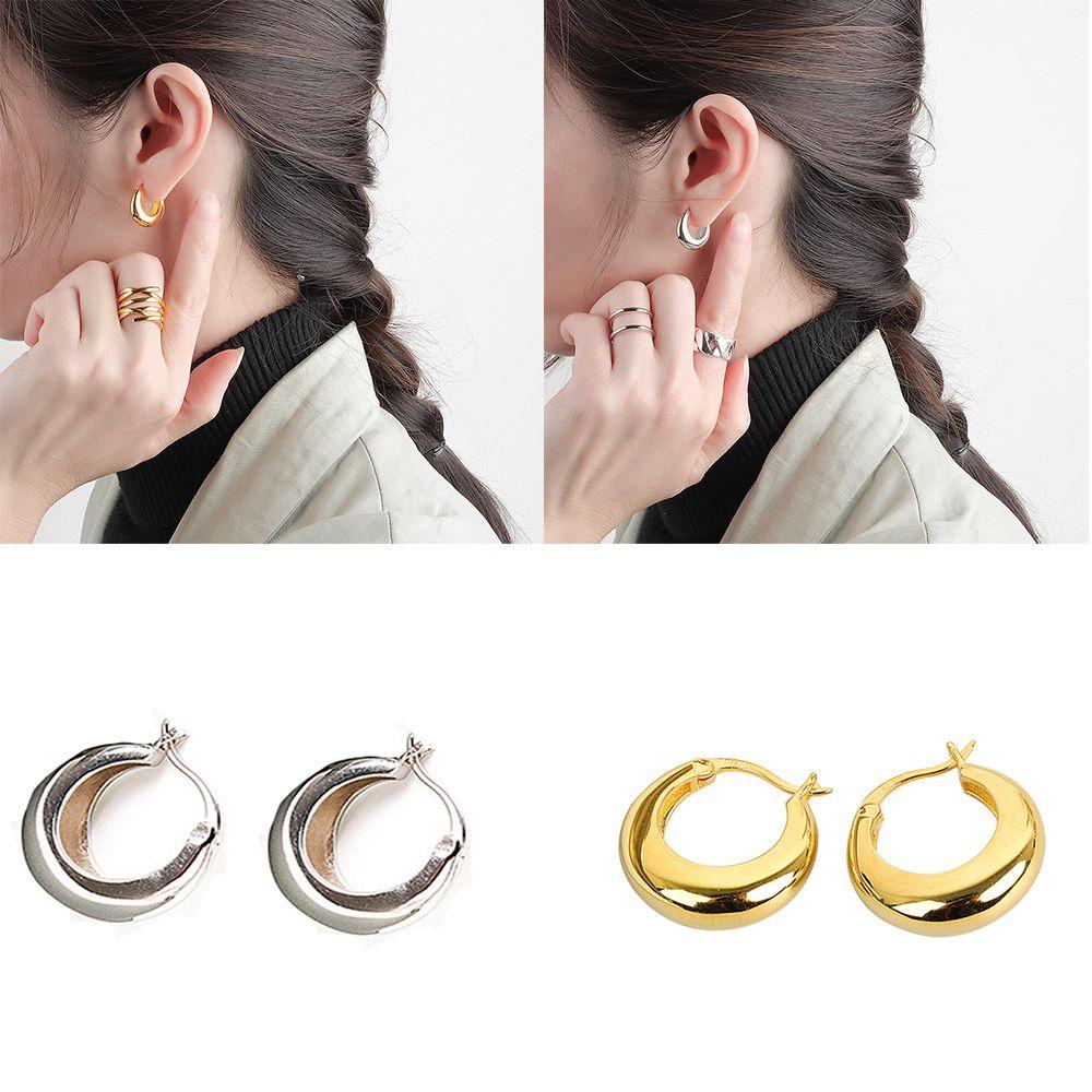 Preva Anting Wanita Anting Wanita Loop Hoop Perhiasan