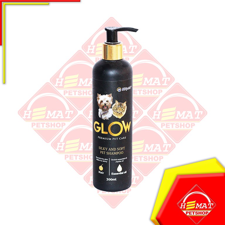 Shampoo Kucing &amp; Anjing Glow 300 Ml / Glow Pet Shampoo 300 Ml