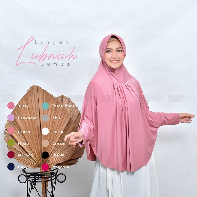 Hijab Bergo Lengan Lubnah Jumbo