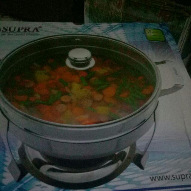 Prasmanan Stainless Warmer Prasmanan Supra Deep Soup Bowl Supra 32cm Wadah Prasmanan Supra