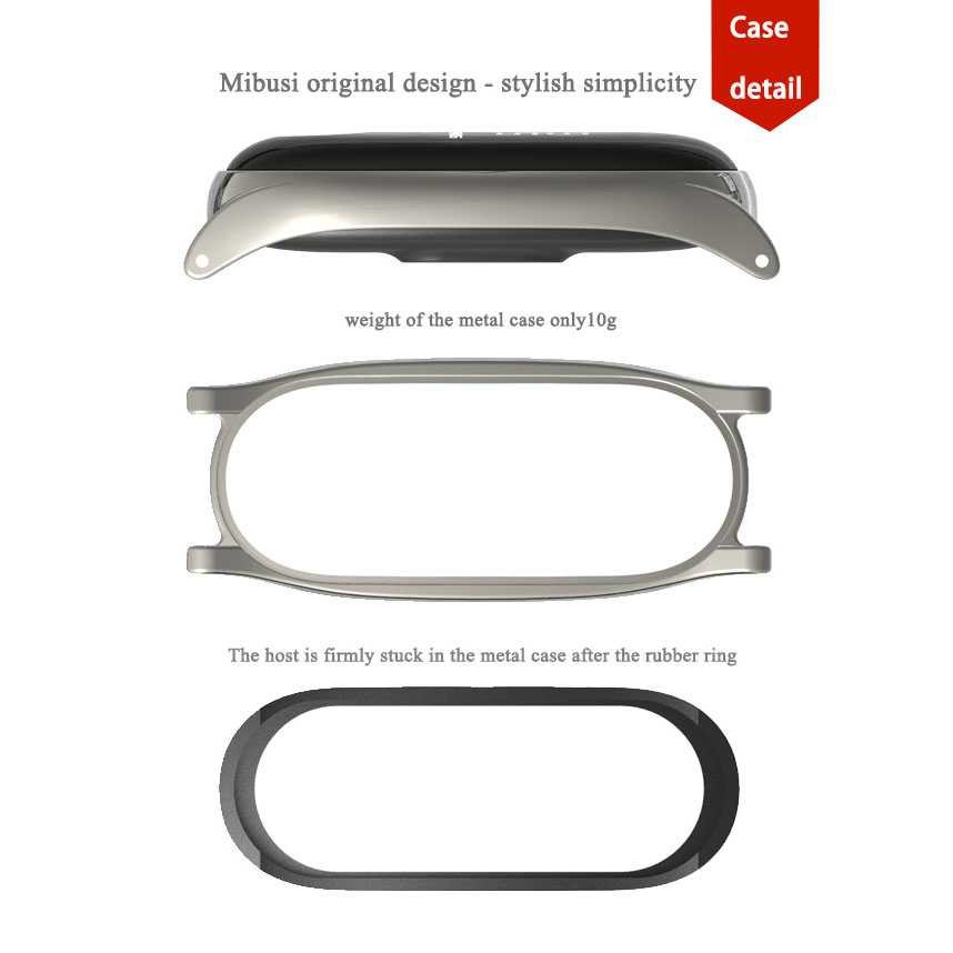 Bayar Ditempat Mijobs 3 Point Strap Watchband Stainless Steel for Xiaomi Mi Band 3