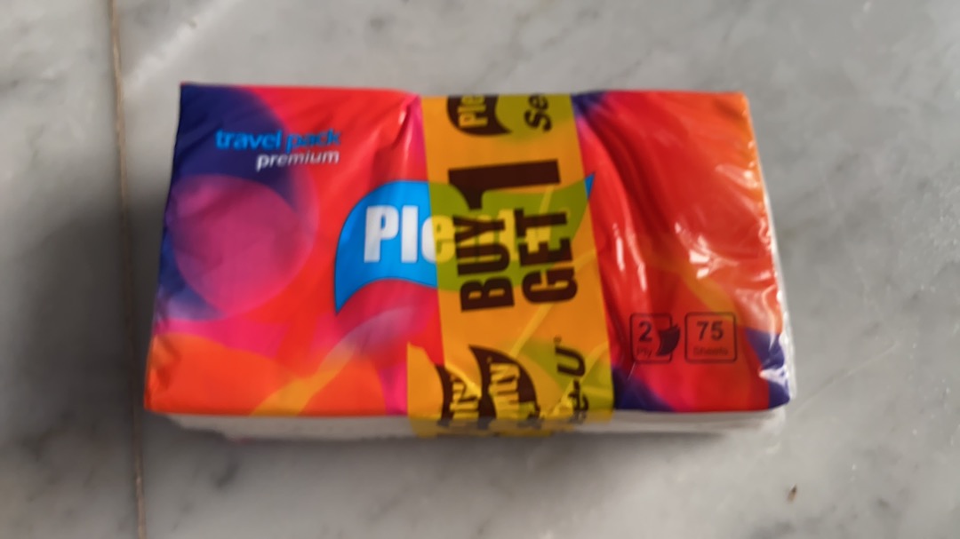Plenty Travel Pack Tissue Premium [2 Ply/75 Sheet] - Buy 1 Get 1