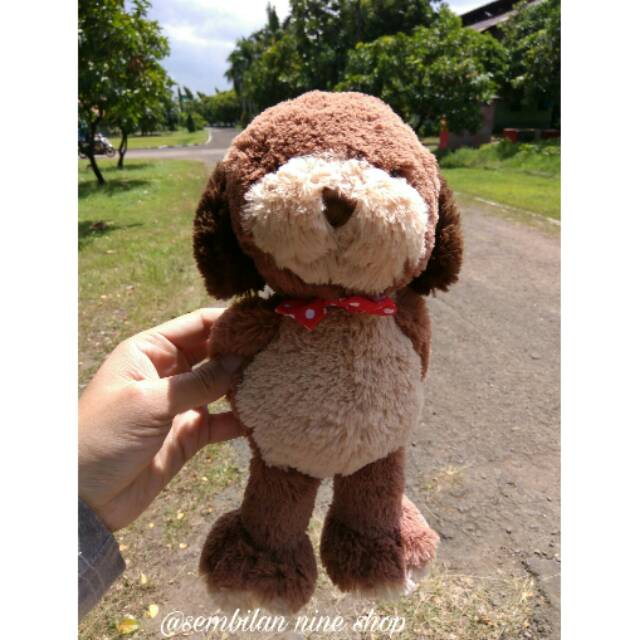 Boneka Valentine Dog Anjing Lucu Imut Kado Anniversary Hati Di