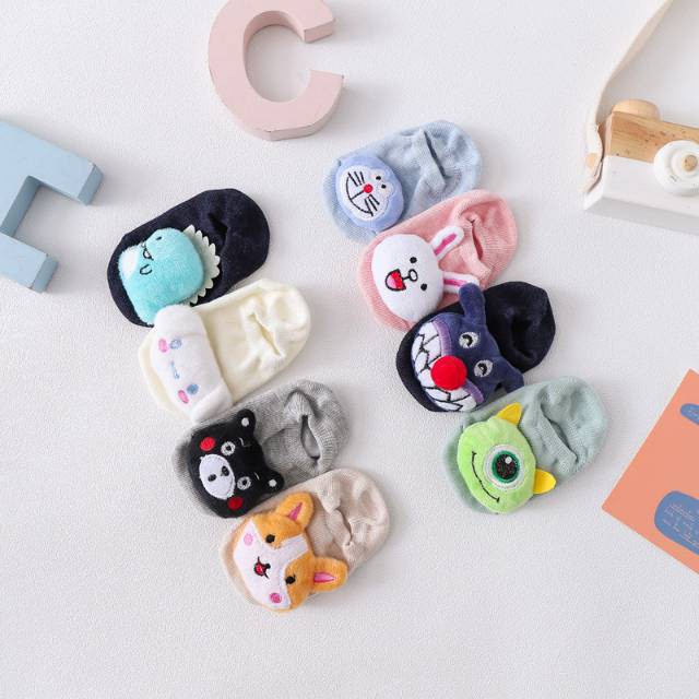 stoberi baby - MATCHING ANIMAL KAOS KAKI BONEKA PENDEK MOTIF LUCU