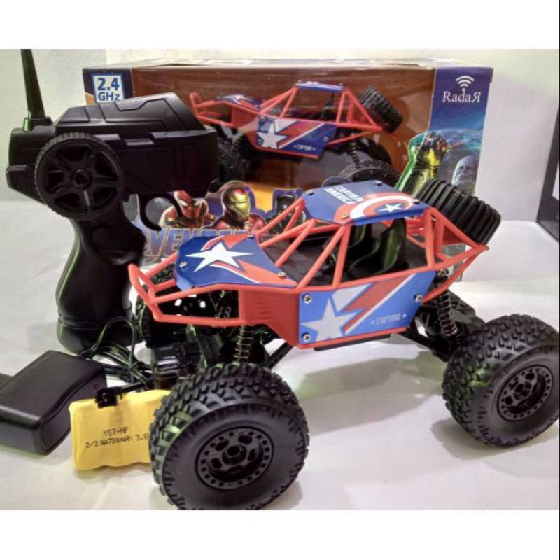 RC 1:20 2.4Ghz Mobil Remot Control Rock Crawler Off-road Ban Besar Body Alloy