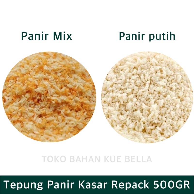 Tepung Roti Kasar PANKO 500gr (REPACK) Panir Putih Mix Bread Crumb