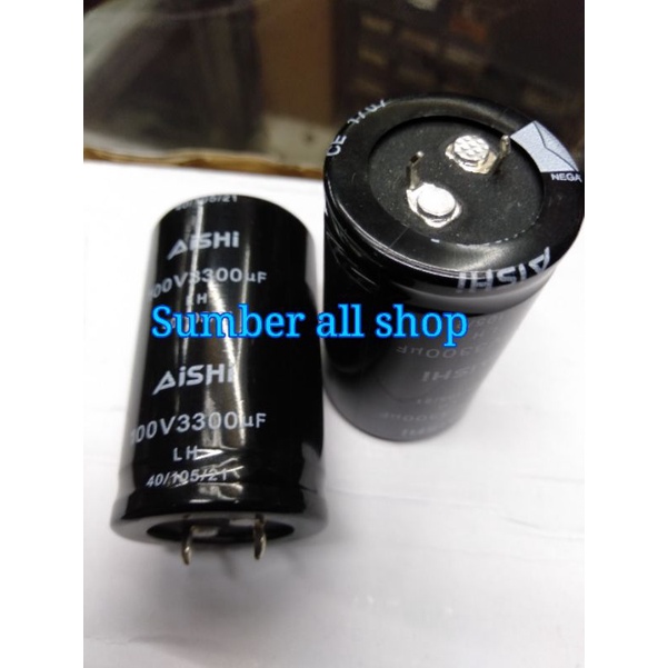 elco 3300uf 100v AiSHi kaki paku