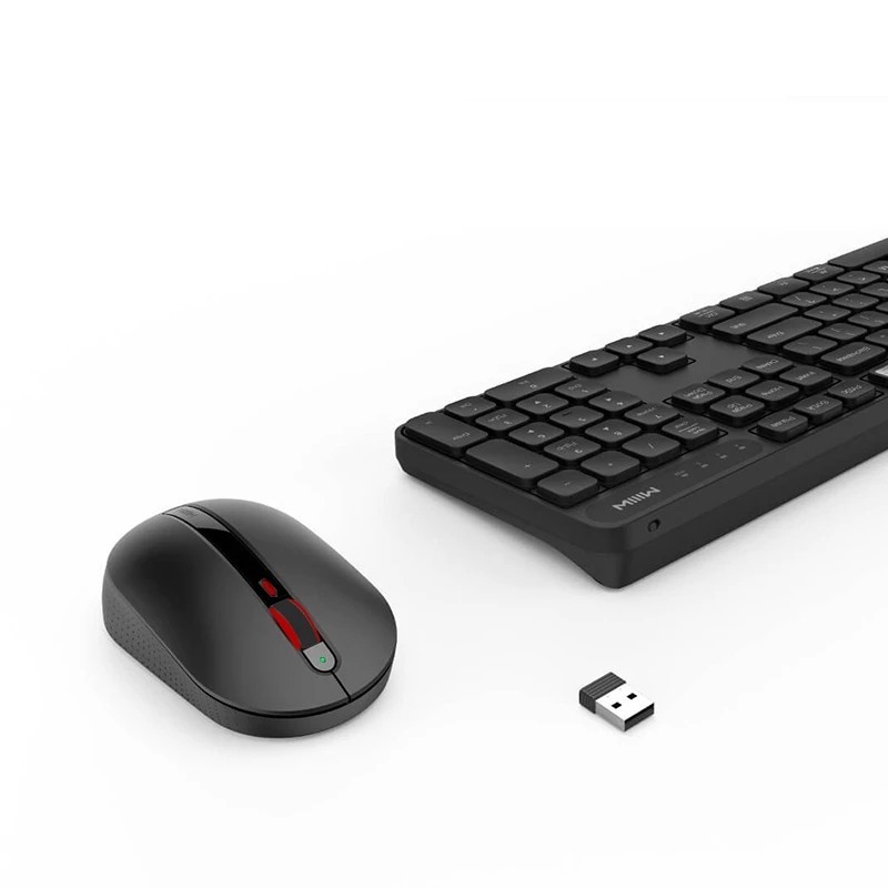 MIIIW RF 2.4GHz Wireless Keyboard Mouse Set Windows PC Mac