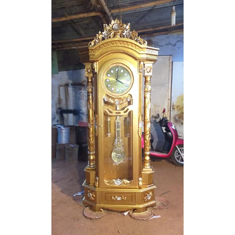 almari jam jati emas almari jam gold