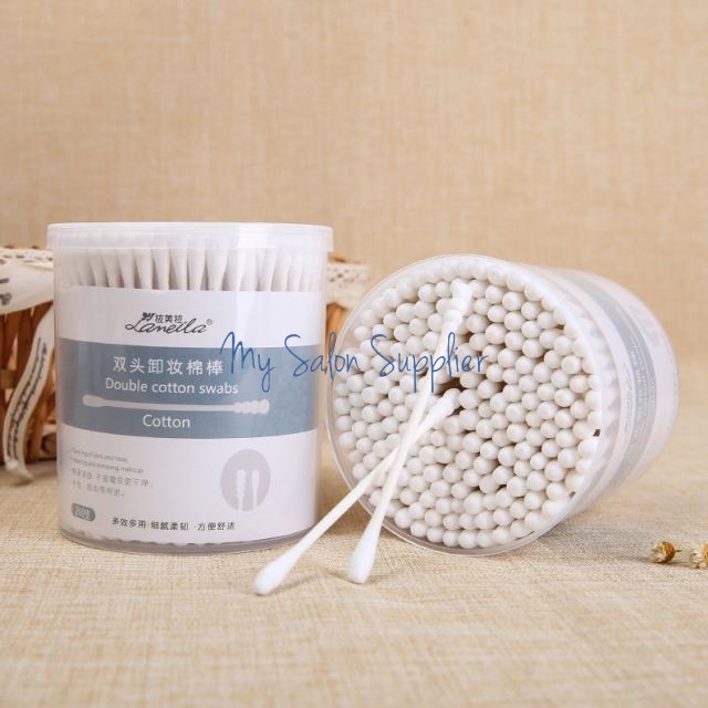 Cotton Buds Ulir Round Box isi 200 B0129