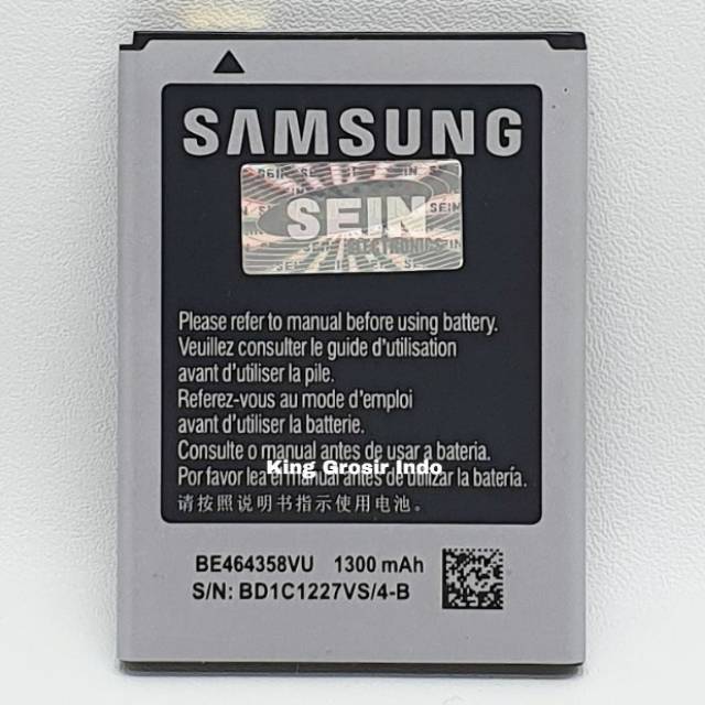 Baterai Samsung S7500 / S6310 Original OEM BE464358VU Battery