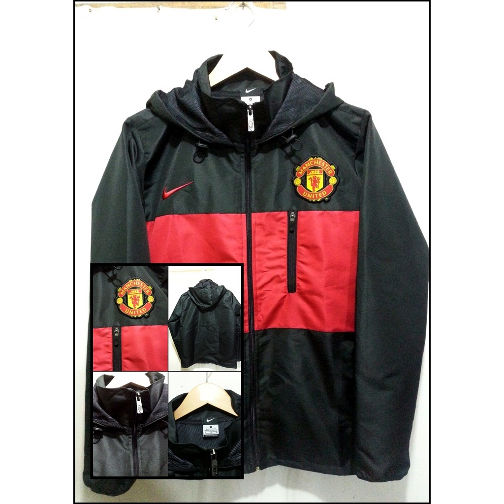 Jaket GO MANCHESTER UNITED Parasut Balck 2014/2015