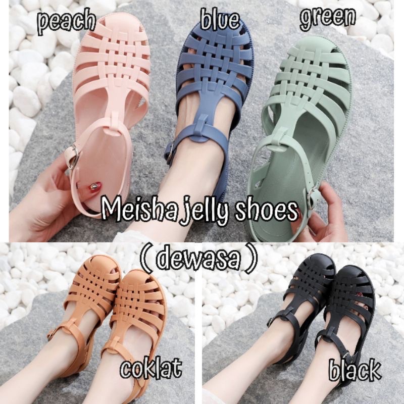 meisha doff jelly dewasa/sandal jelly wanita/sandal karet anti slip/sandal kekinian korea/jelly shoes import/sepatu sandal slippers/sepatu sandal couple mom and kids/sandal lucu/ sepatu anak lucu