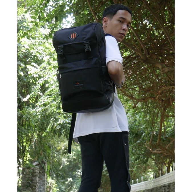 ROUTE BLACK |ManNeedMe x URBAN| Tas Ransel Pria Wanita Tas Backpack ORIGINAL