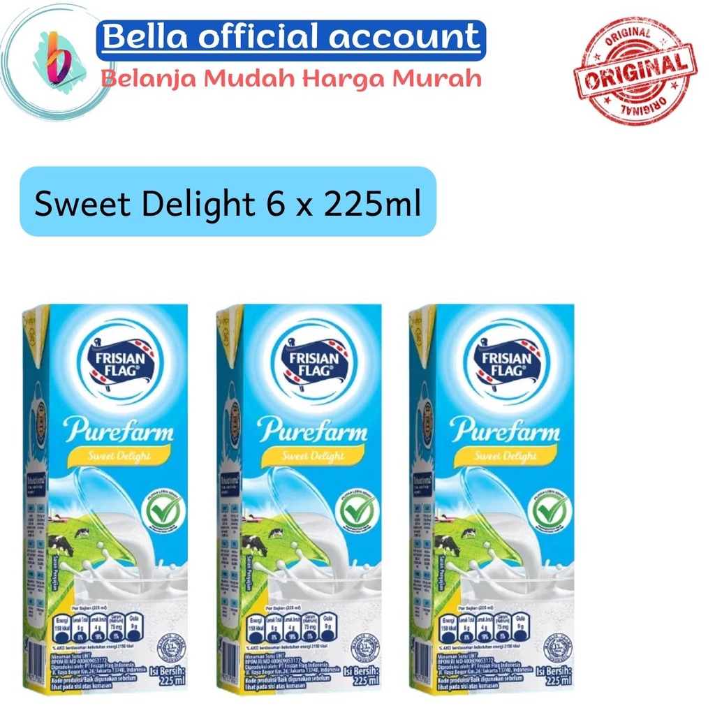 

Frisian Flag Sweet Delight Susu UHT 225 mL x 6 pcs