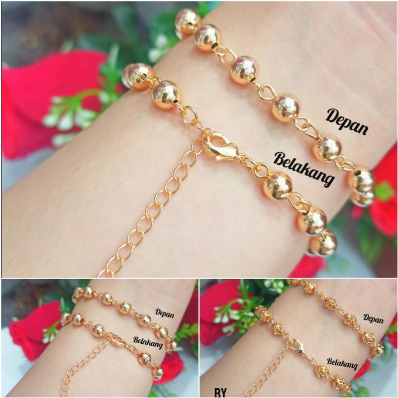 Fourfashion Gelang Tangan Dewasa Motif Biji Lada Kekinian PD154