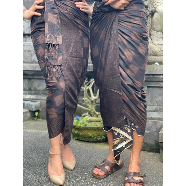 set couple batik Motif indigo & Kamen batik Motif indigo