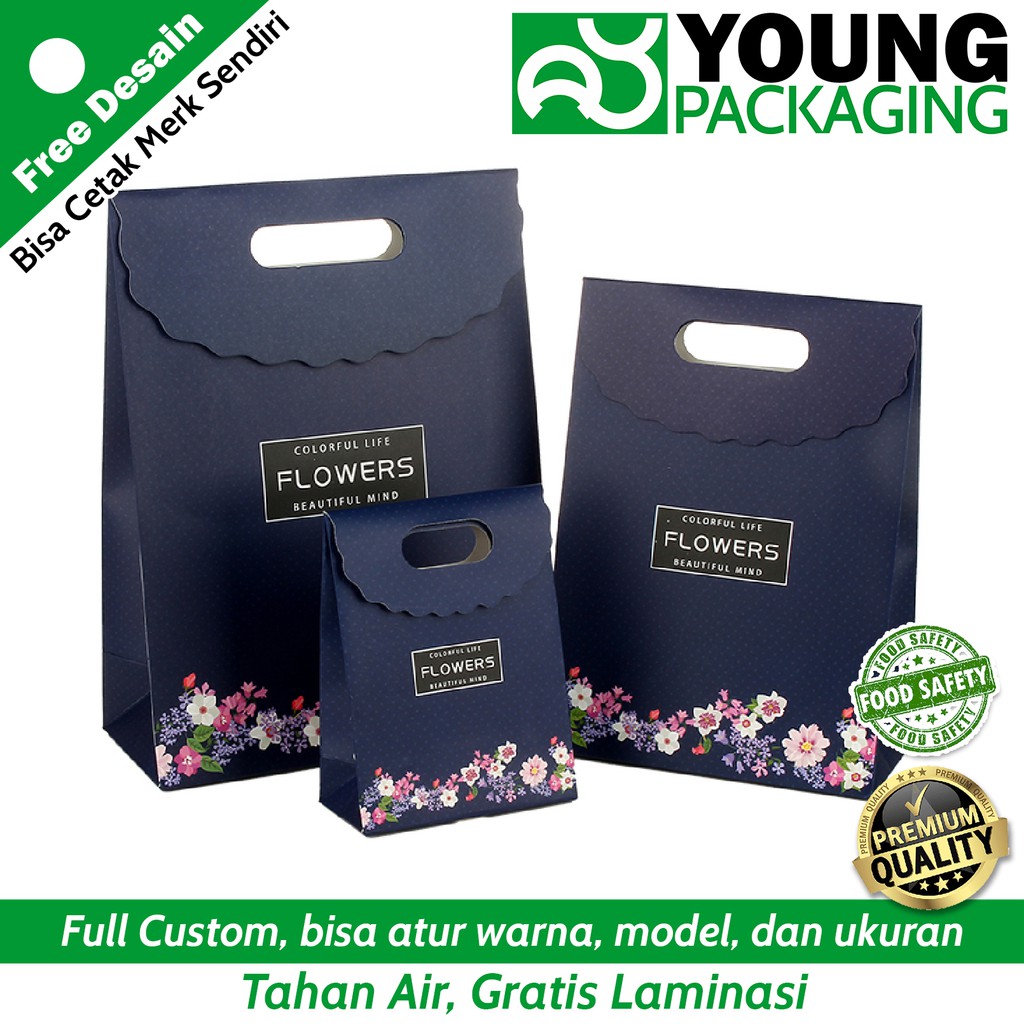 

Paper bag pouch untuk souvenir dan produk custom bahan art paper 310