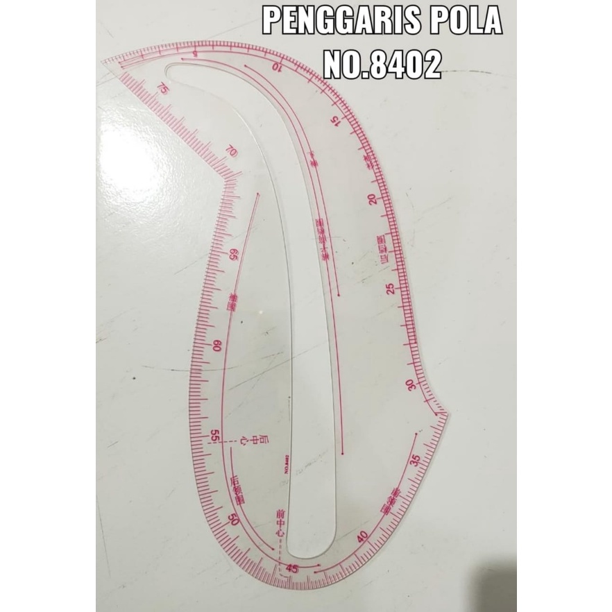 Penggaris Jahit / Menjahit No 8402 - Pola Busana Baju 45 cm