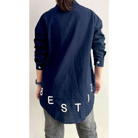 Kemeja Atasan KATUN LINEN Premium BESTIE Fit To XL R15