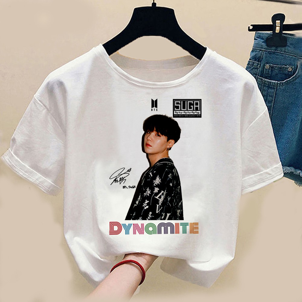 FLEURIR - KAOS  SUGA FACE WANITA DEWASA LENGAN PENDEK JUMBO TEE KPOP