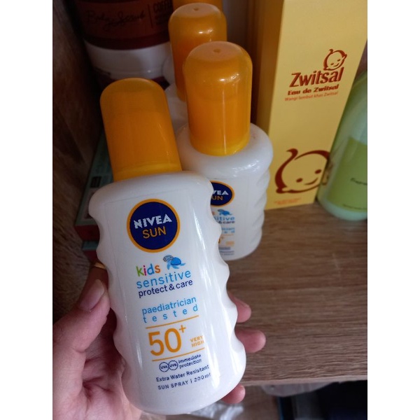 (JATIM) NIVEA SUN KIDS SUNBLOCK SUNSCREEN SPRAY ANAK SPF 50+ 200ml
